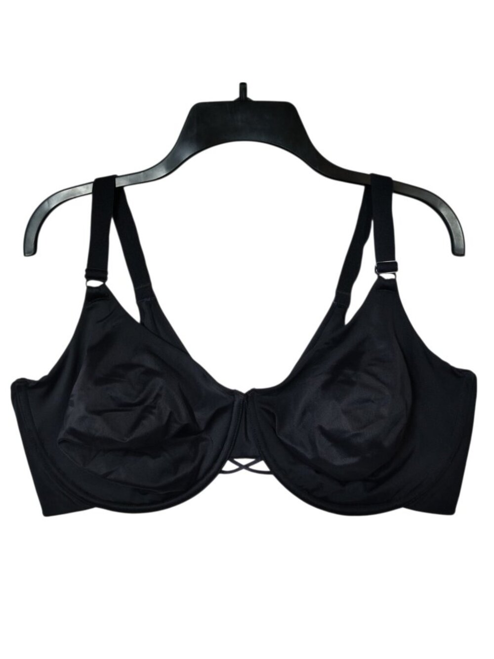 Vanity Fair Beauty Back Underwire Full Coverage Bra Black 42DD Style 76571